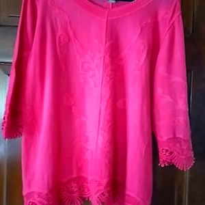 Chico's hot pink top